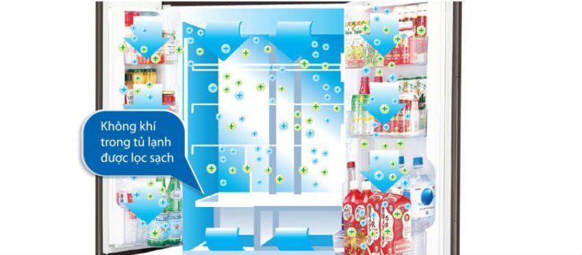 Tủ lạnh Sharp inverter 601 lít SJ-GF60A-R làm đá cực nhanh