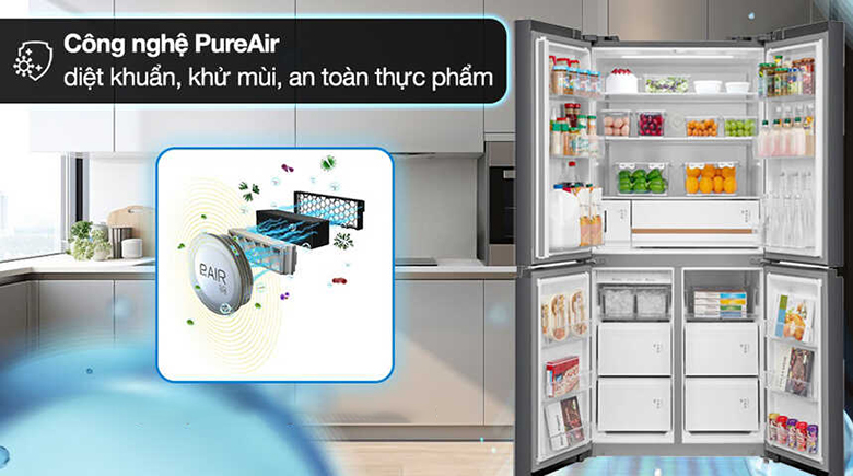 Tủ lạnh Toshiba Inverter 711 lít Multi Door GR-RF895WIA-PGV(22)-XK - Hàng chính hãng