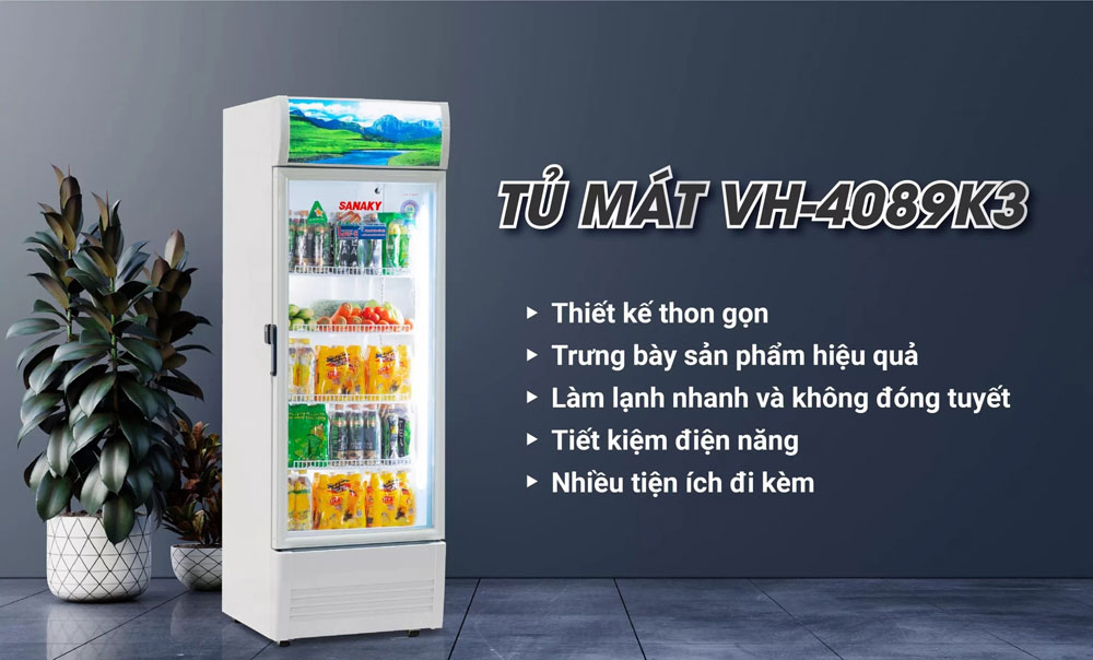 Tủ mát Sanaky 400L VH-4089K3 - Hàng chính hãng