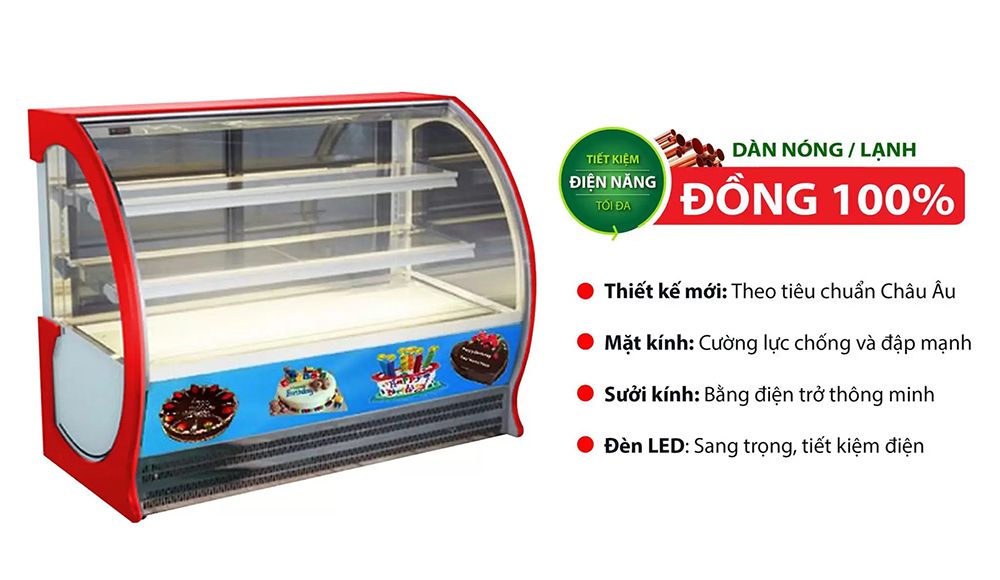 Tủ mát trưng bày bánh kem Sanaky VH-900HP - Hàng chính hãng