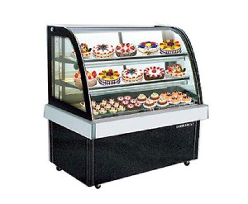 Tủ trưng bày bánh kiếng cong 1m2 Berjaya CCS12SB13-2FB-2
