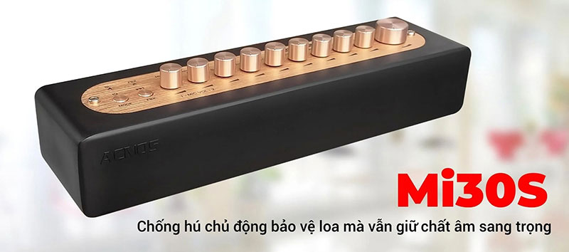 Vang số chỉnh cơ tích hợp Bluetooth & Micro Acnos MI30S - Hàng chính hãng