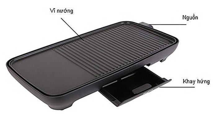 Vỉ nướng điện đa năng Tefal TG3918 - công suất 2000W - Hàng chính hãng