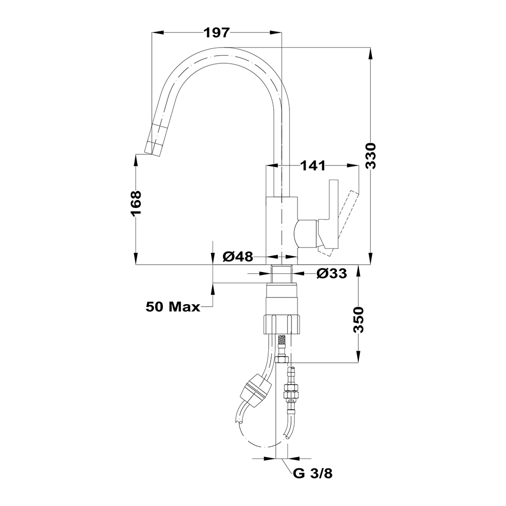 Vòi rửa chén Teka MTP 938 - Hàng chính hãng