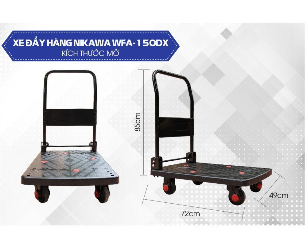 Xe đẩy hàng cao cấp Nikawa  WFA-150DX-2
