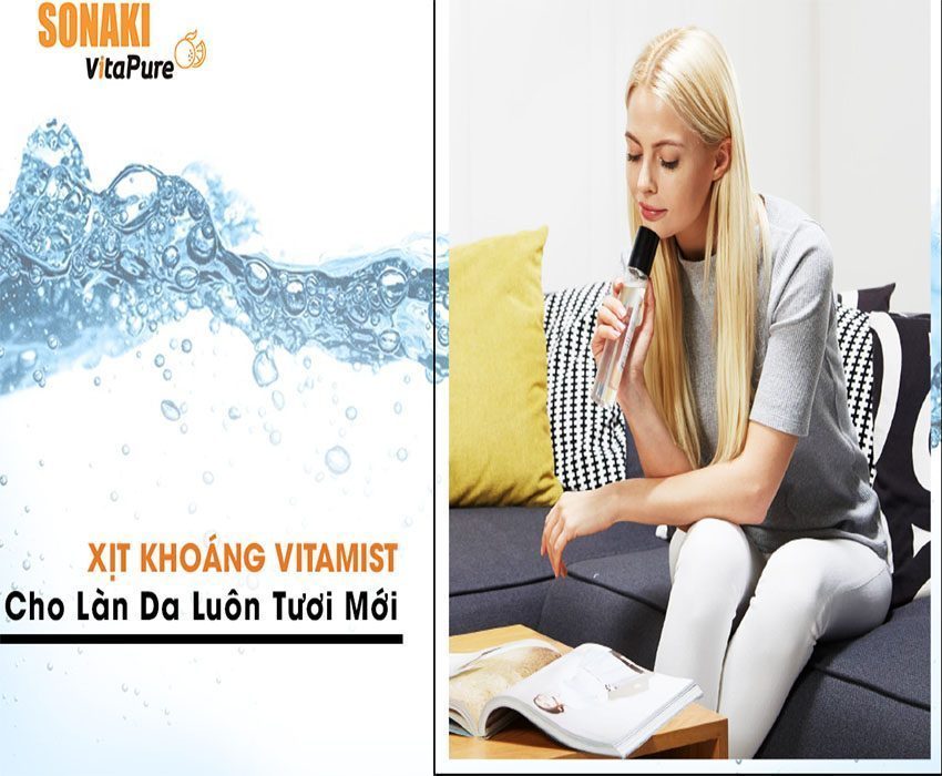 Xịt khoáng Sonaki Hydrogen VitaMisst HWP-250  - Hàng chính hãng