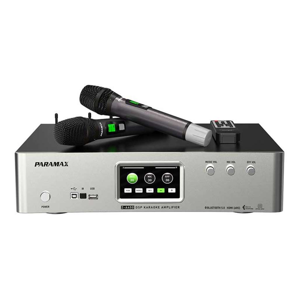 Amply mixer karaoke kèm micro không dây Paramax Z-A450 - Hàng chính hãng