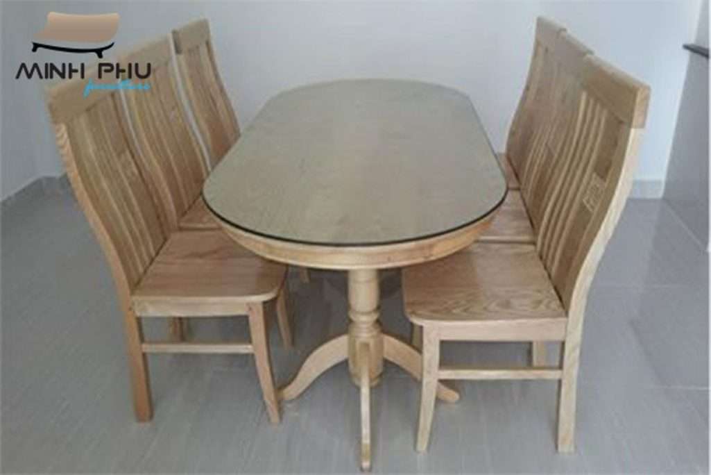 Bàn ăn gỗ sồi Nga - Hàng chính hãng