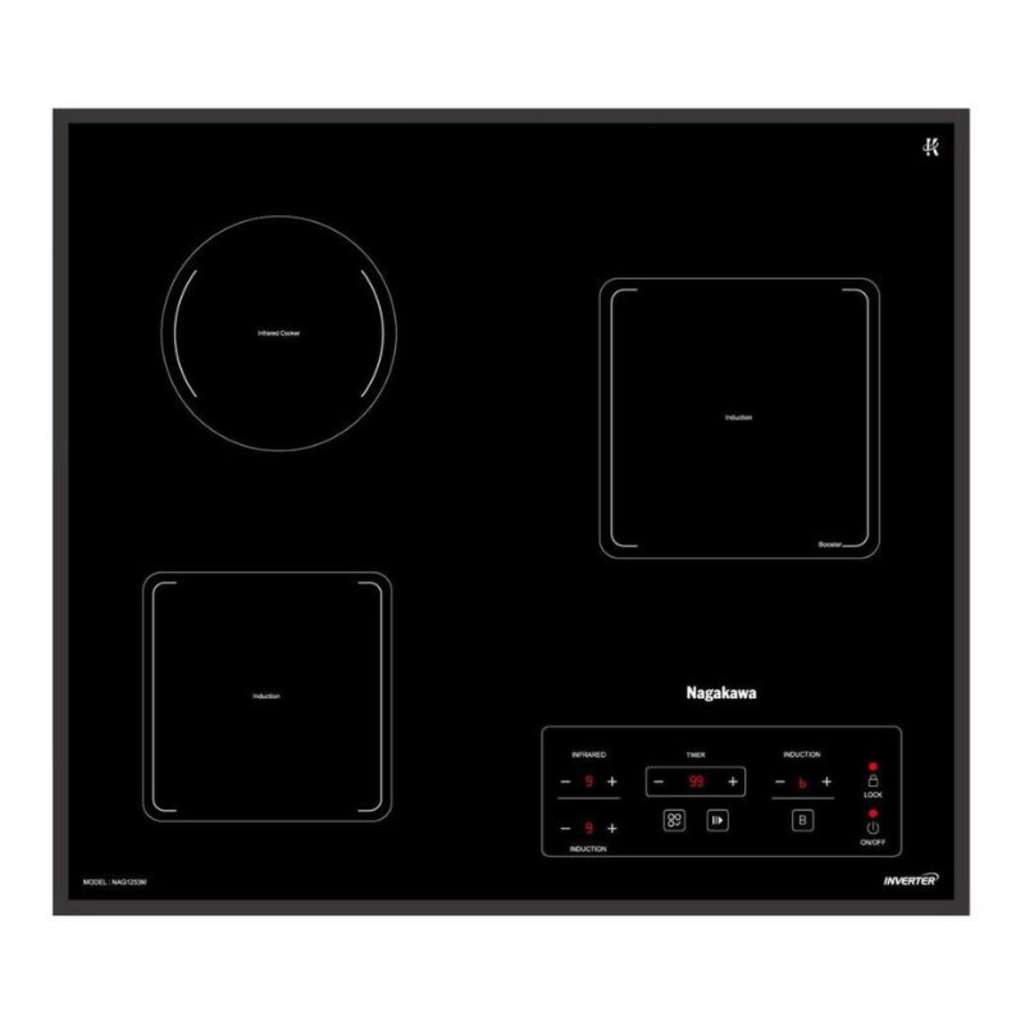 Bếp ba điện từ hồng ngoại Nagakawa NAG1253M - Hàng chính hãng