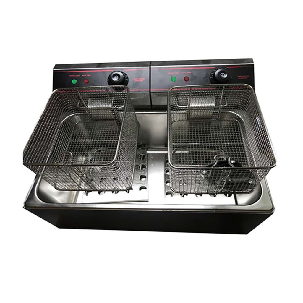 Bếp chiên nhúng điện đôi 1 ngăn 16L - Hàng chính hãng