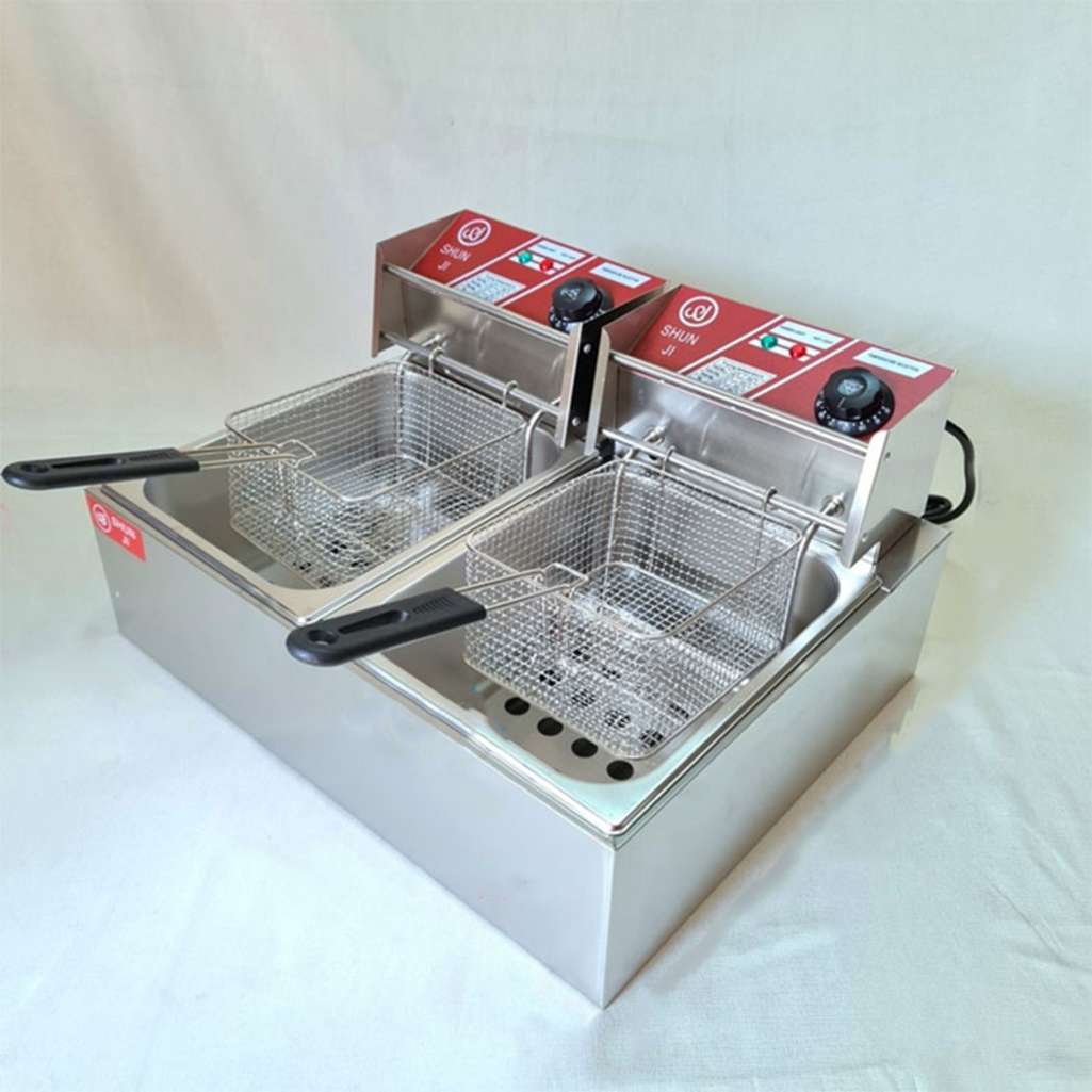 Bếp chiên nhúng điện đôi Shunji EH82 - Hàng chính hãng