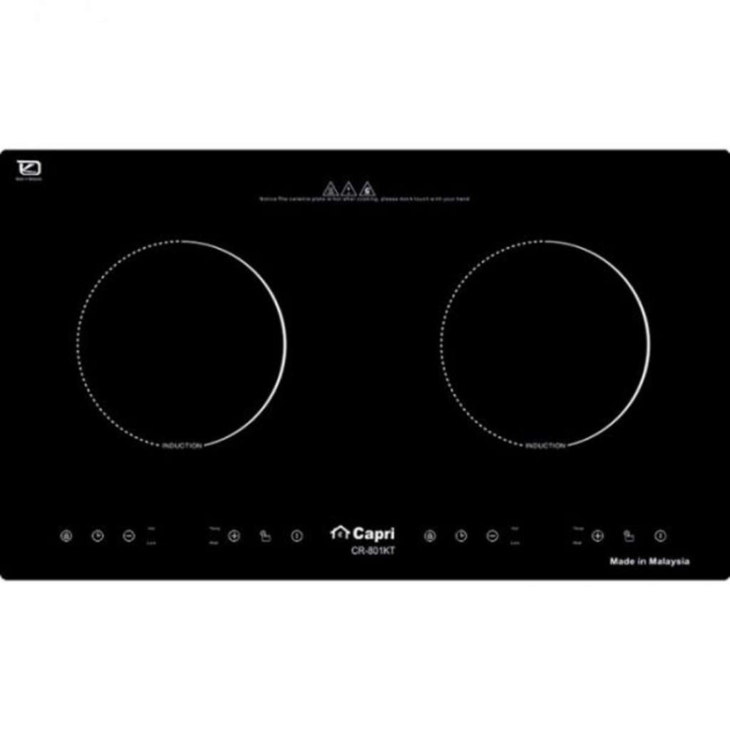 Bếp điện từ đôi Capri CR-801KT - Hàng chính hãng
