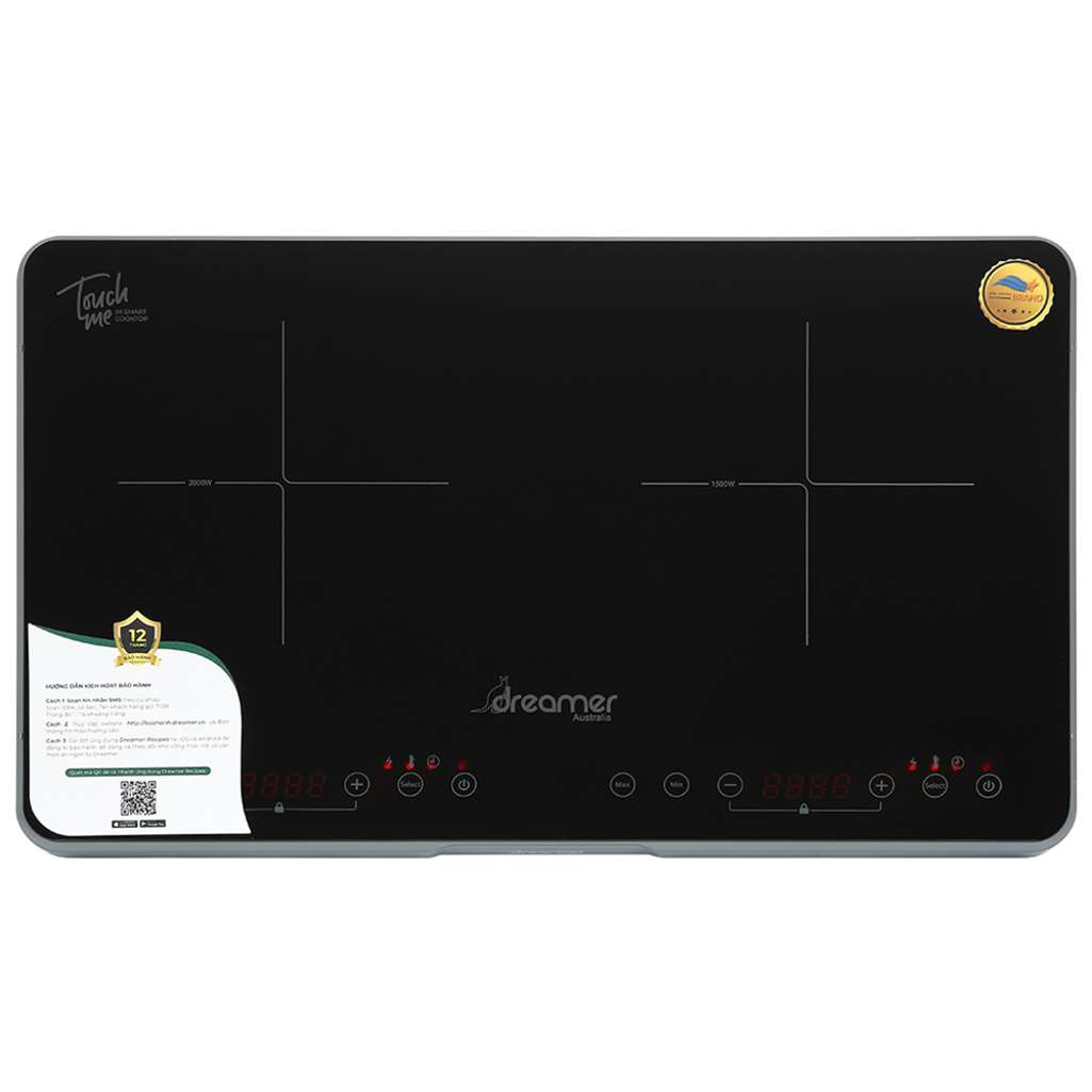 Bếp điện từ đôi Dreamer DKA-DIC135G - Hàng chính hãng