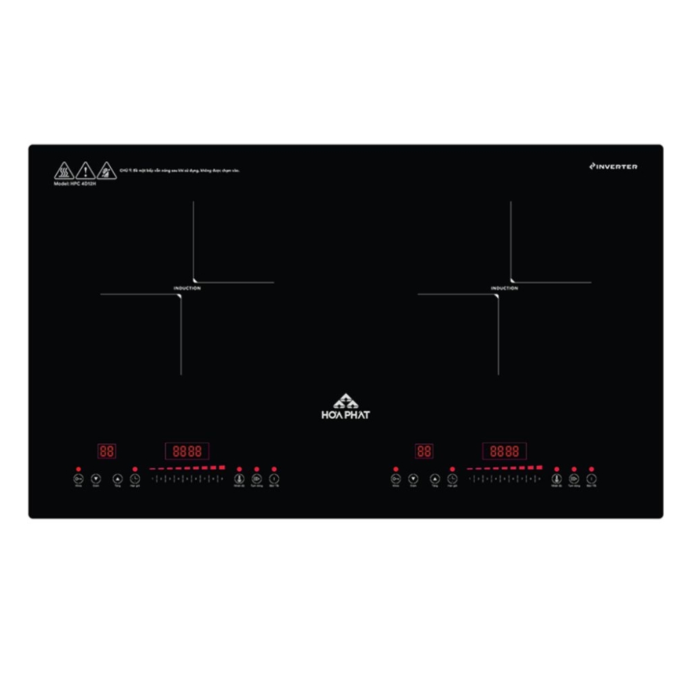 Bếp điện từ đôi Hòa Phát HPC 4D12H - Hàng chính hãng