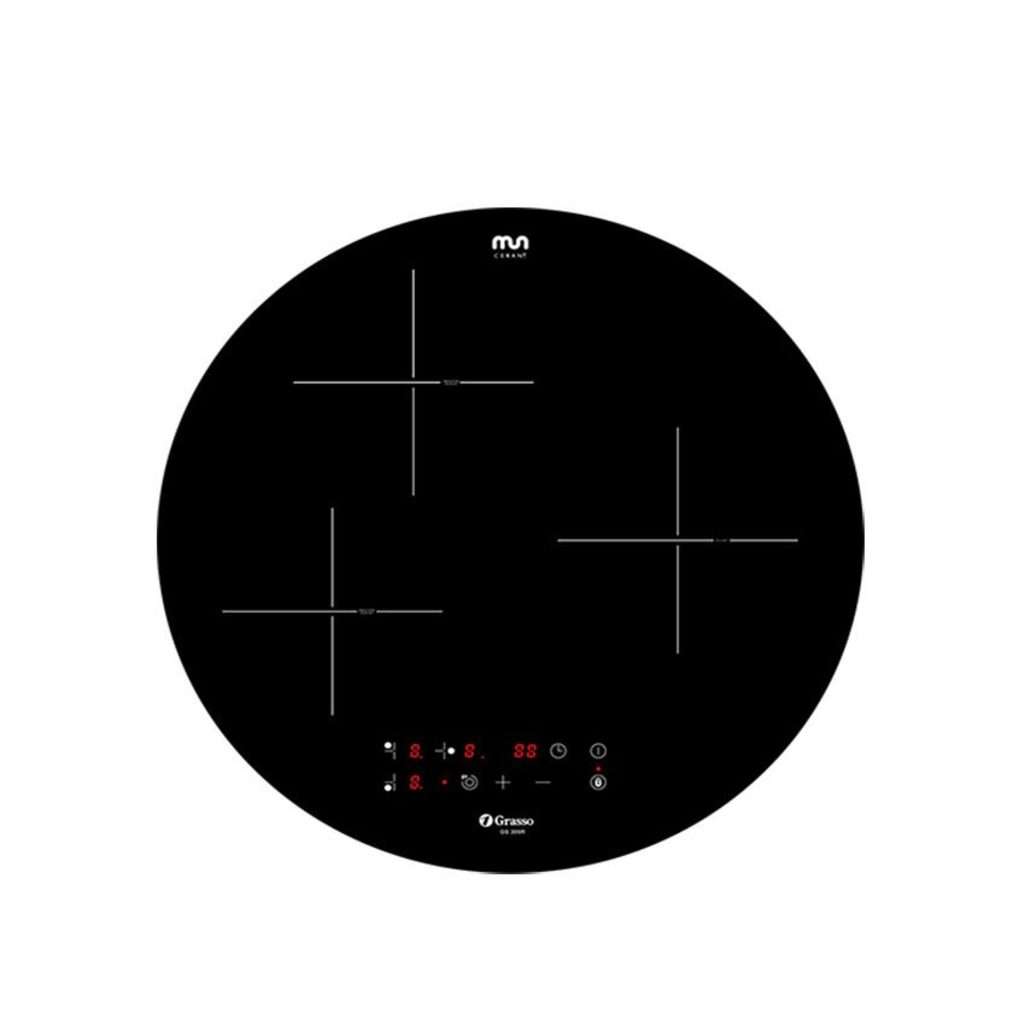 Bếp điện từ tròn 3 vùng nấu Grasso GS-306R - Hàng chính hãng