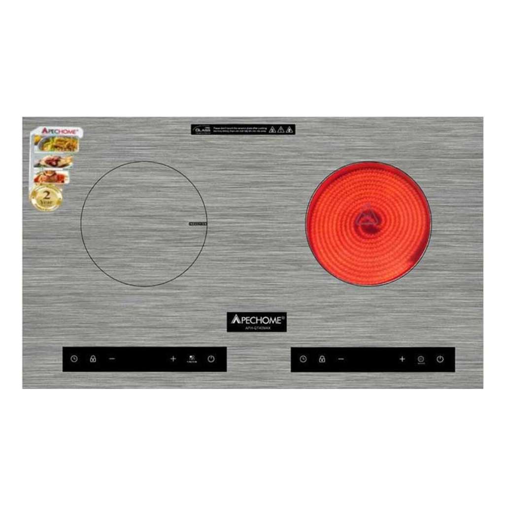 Bếp đôi điện từ hồng ngoại Apechome APH-QT40Max - Hàng chính hãng