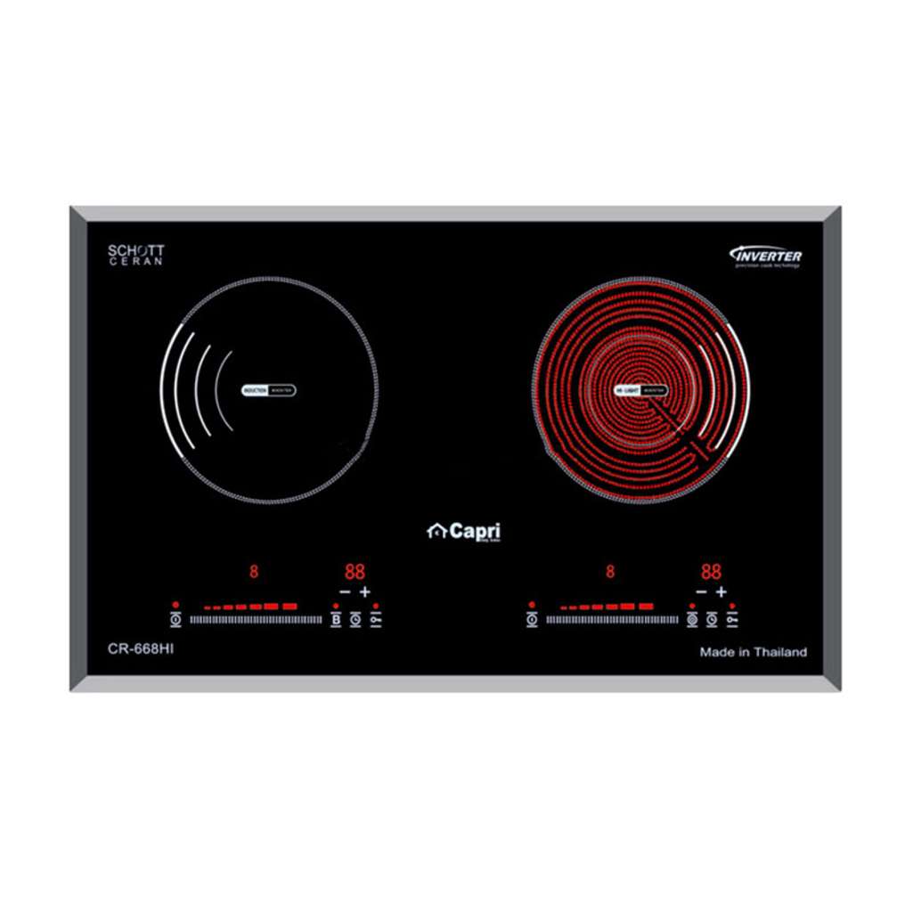 Bếp đôi điện từ hồng ngoại Capri CR-668HI - Hàng chính hãng