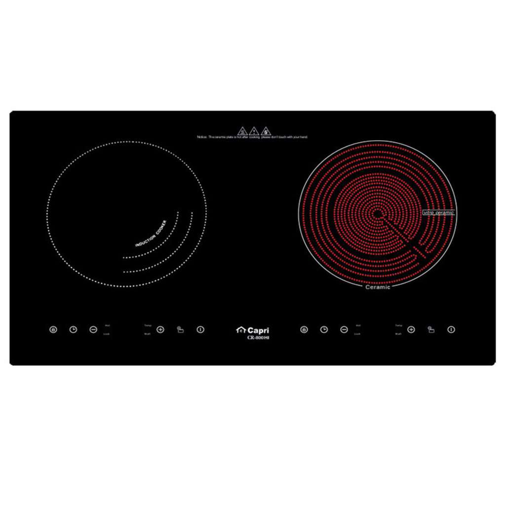 Bếp đôi điện từ hồng ngoại Capri CR-800HI - Hàng chính hãng
