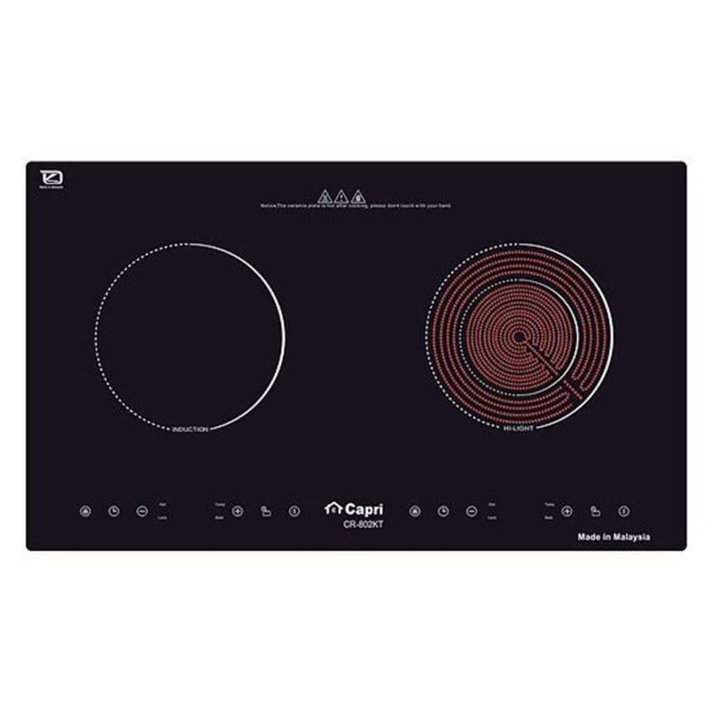 Bếp đôi điện từ hồng ngoại Capri CR-802KT - Hàng chính hãng