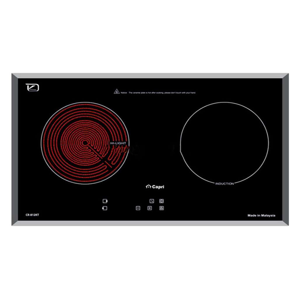 Bếp đôi điện từ hồng ngoại Capri CR-812KT - Hàng chính hãng