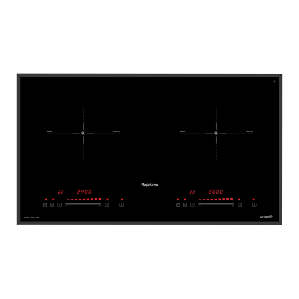 Bếp đôi điện từ Inverter Nagakawa NAG1213M - Hàng chính hãng