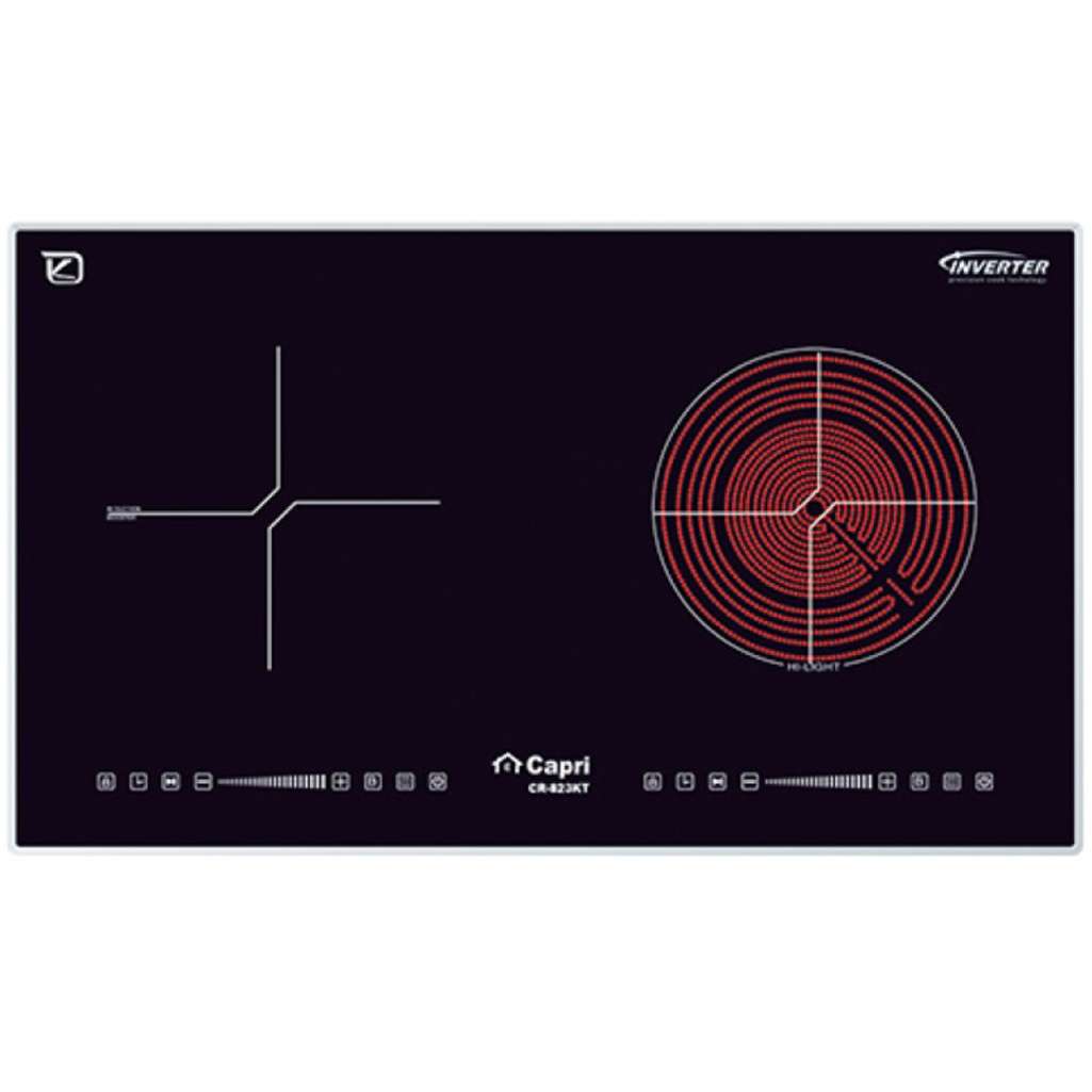 Bếp đôi hồng ngoại điện từ Capri CR-823KT - Hàng chính hãng