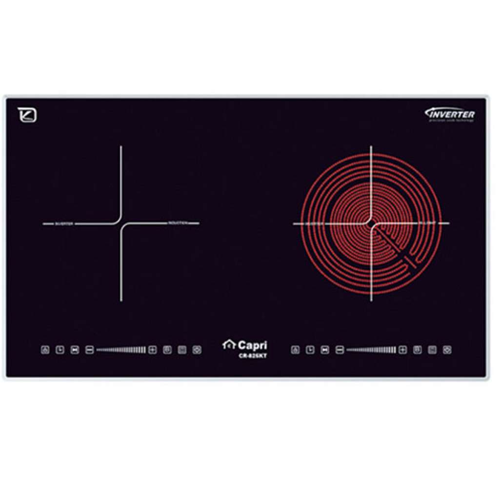 Bếp đôi hồng ngoại điện từ Capri CR-825KT - Hàng chính hãng