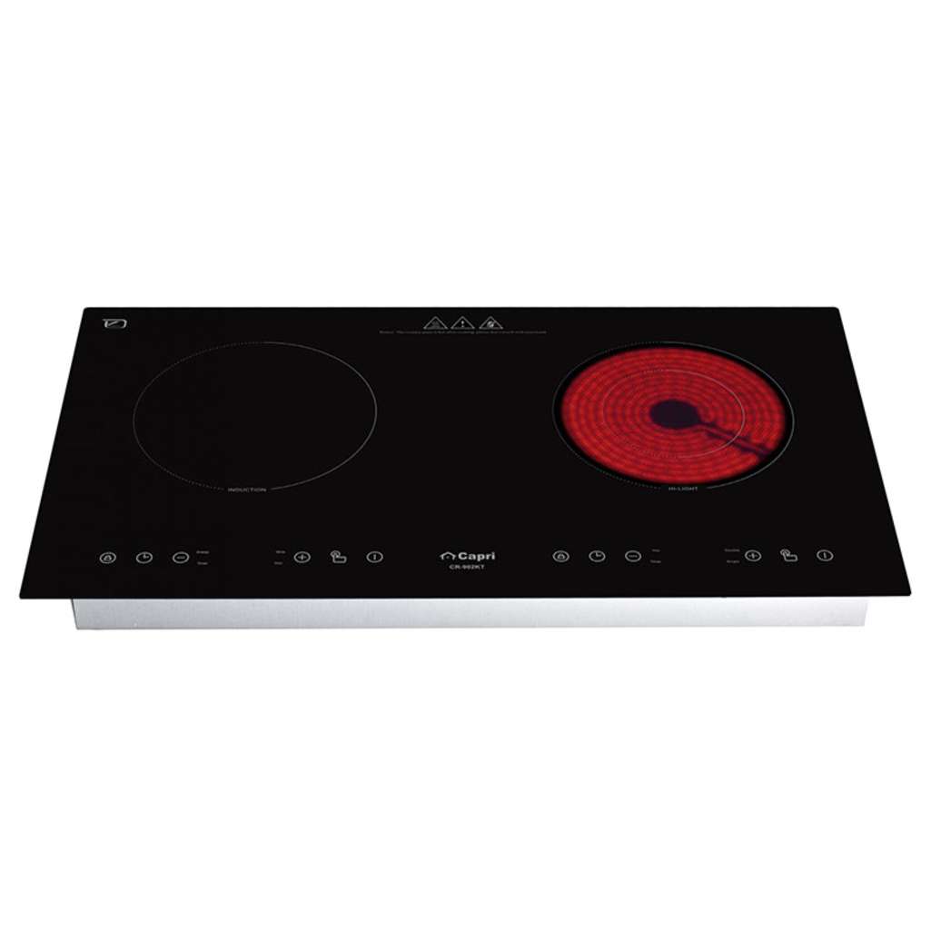 Bếp đôi hồng ngoại điện từ Capri CR-902KT - Hàng chính hãng
