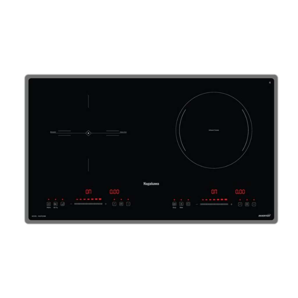 Bếp đôi hồng ngoại điện từ Nagakawa NK2F02MB - Hàng chính hãng