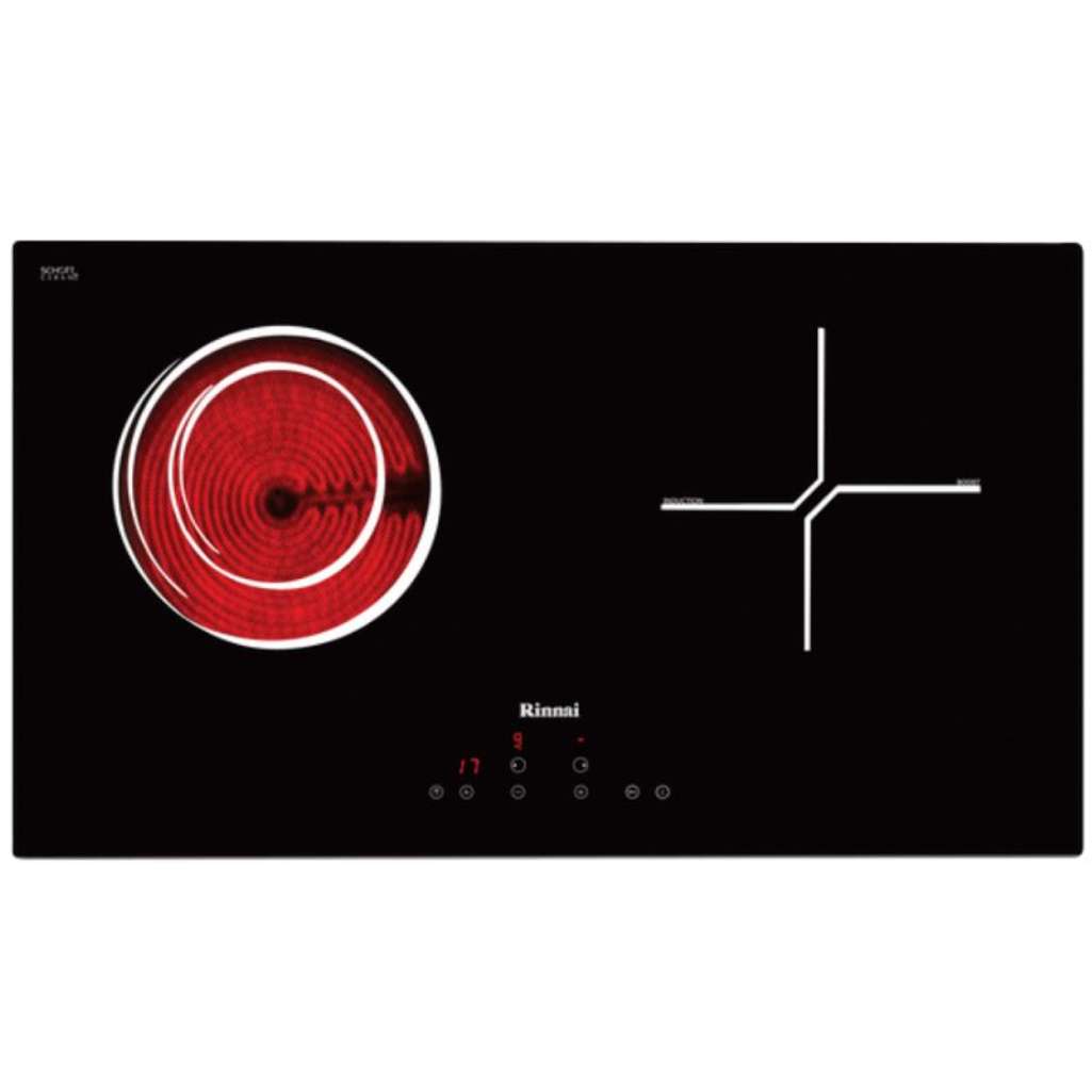 Bếp đôi hồng ngoại điện từ Rinnai RB-7022HE-CB - Hàng chính hãng