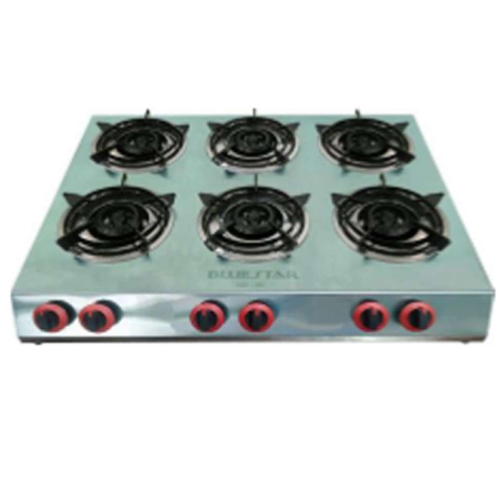 Bếp gas 6 lò điếu gang Bluestar BS-06SG - Hàng chính hãng