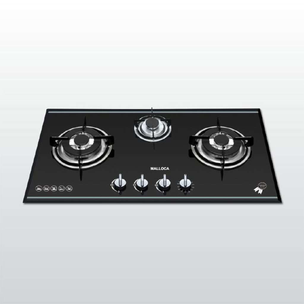 Bếp gas ba âm kính Malloca AS 930L - Hàng chính hãng