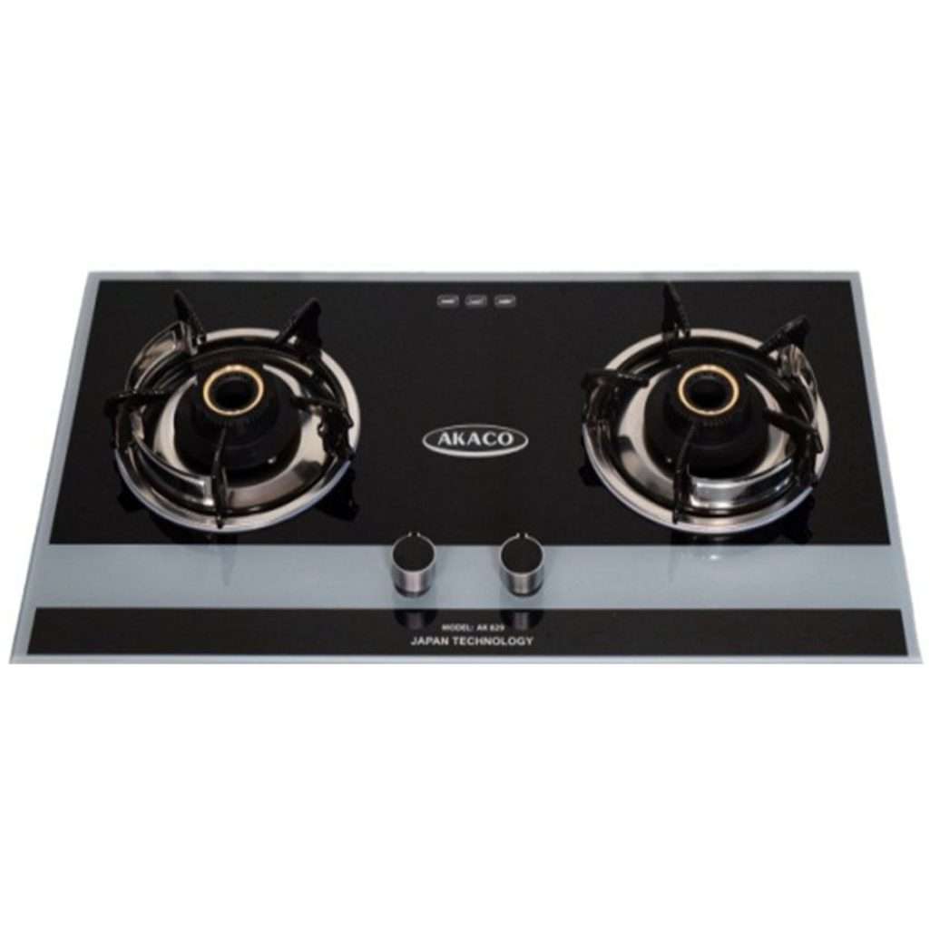 Bếp gas đôi âm kính Akaco AK-829 - Hàng chính hãng
