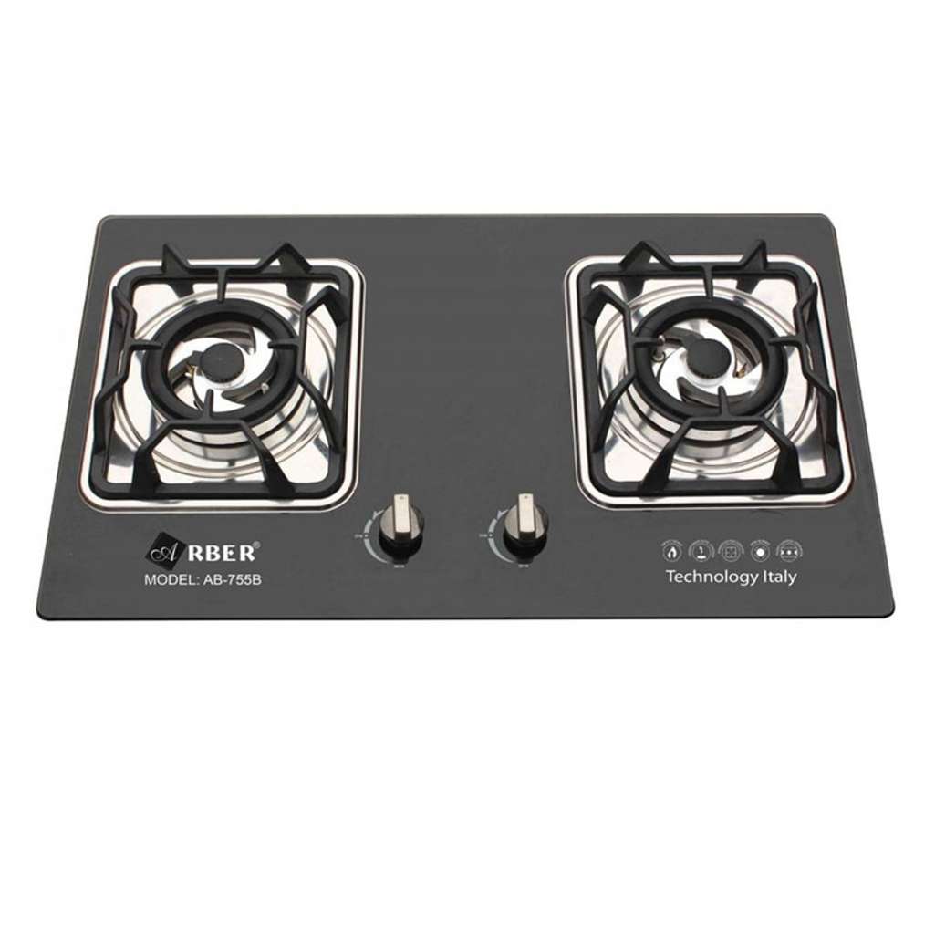 Bếp gas đôi âm kính Arber AB755B - Hàng chính hãng