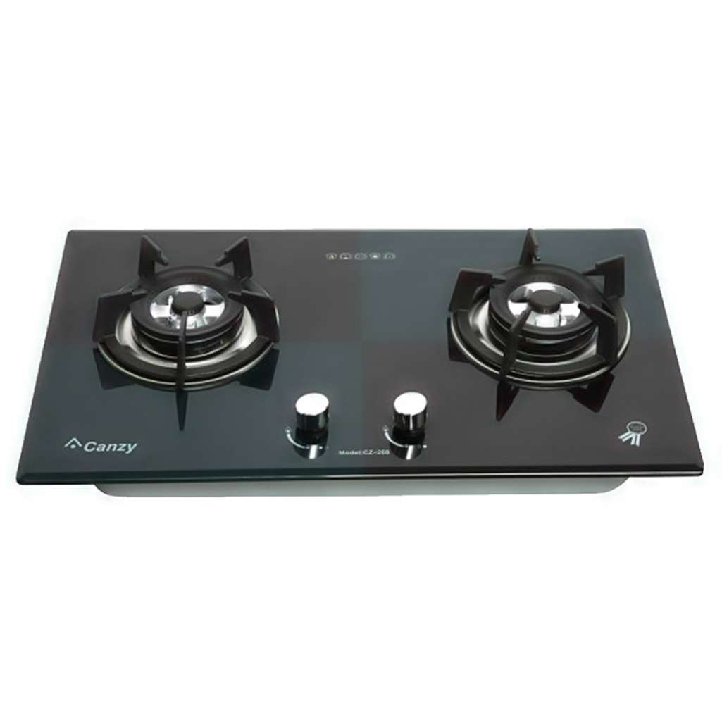 Bếp gas đôi âm kính Canzy CZ 268XĐ - Hàng chính hãng