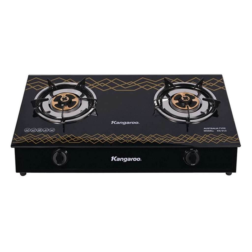 Bếp gas đôi dương kính Kangaroo KG513 - Hàng chính hãng