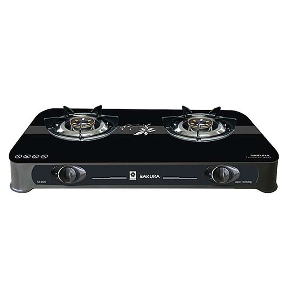 Bếp gas đôi dương kính Sakura SA-650G - Hàng chính hãng