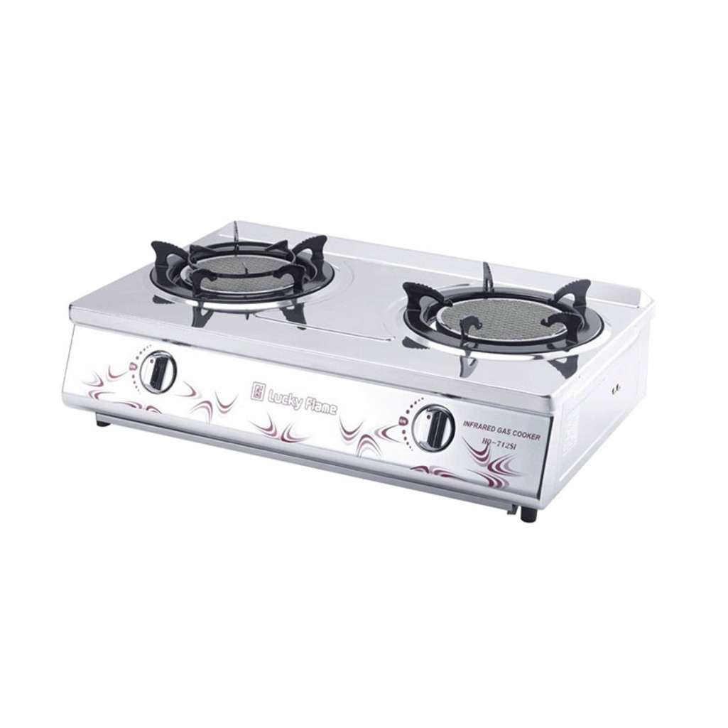 Bếp gas dương hồng ngoại Lucky Flame HQ-712SI - Hàng chính hãng