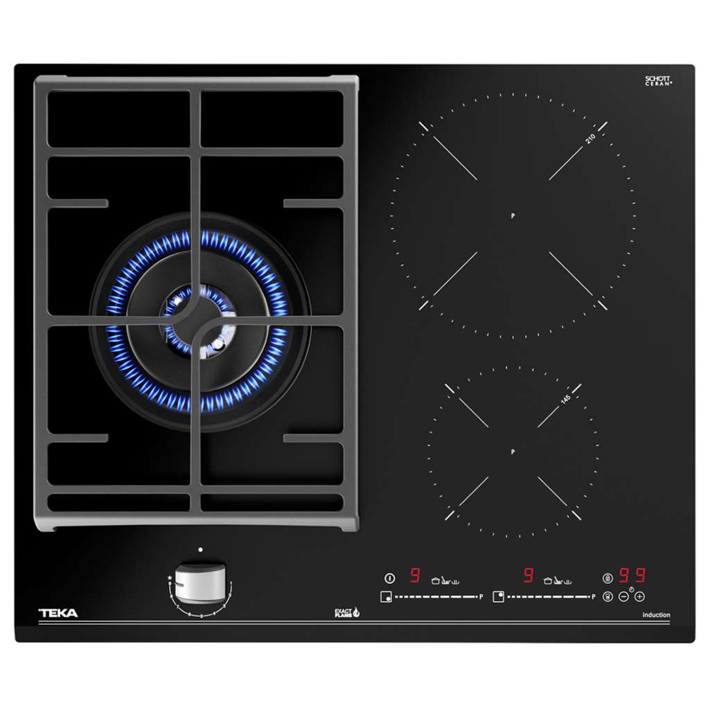 Bếp gas kết hợp từ Teka JZC 63312 ABN BK  - Hàng chính hãng