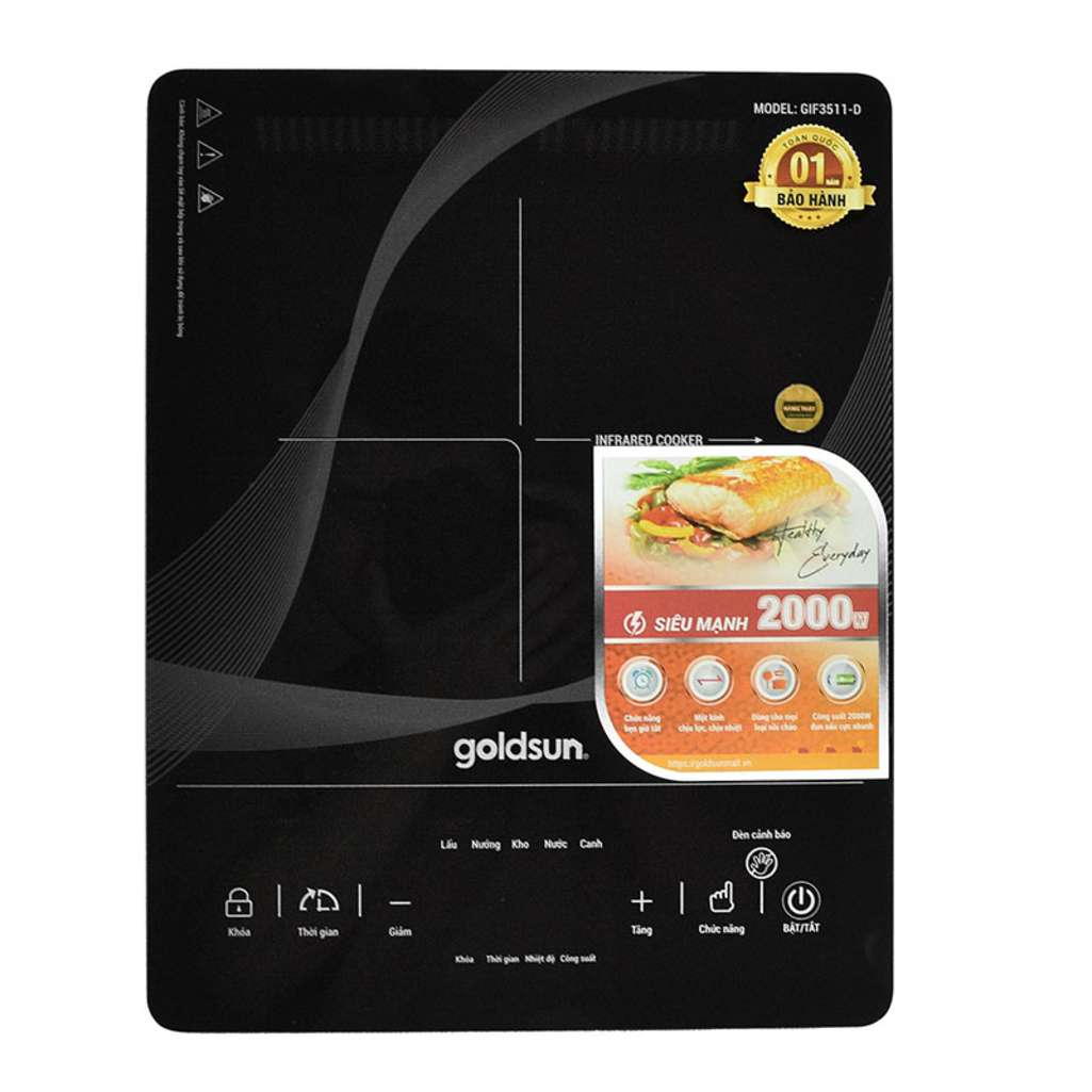 Bếp hồng ngoại đơn Goldsun GIF3511-D - Hàng chính hãng