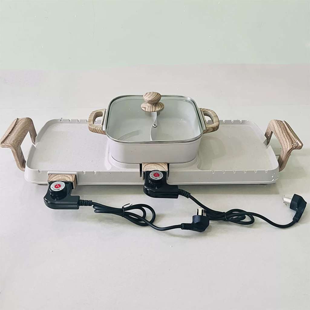 Bếp lẩu nướng điện 2 trong 1 Aoran AORAN - Hàng chính hãng