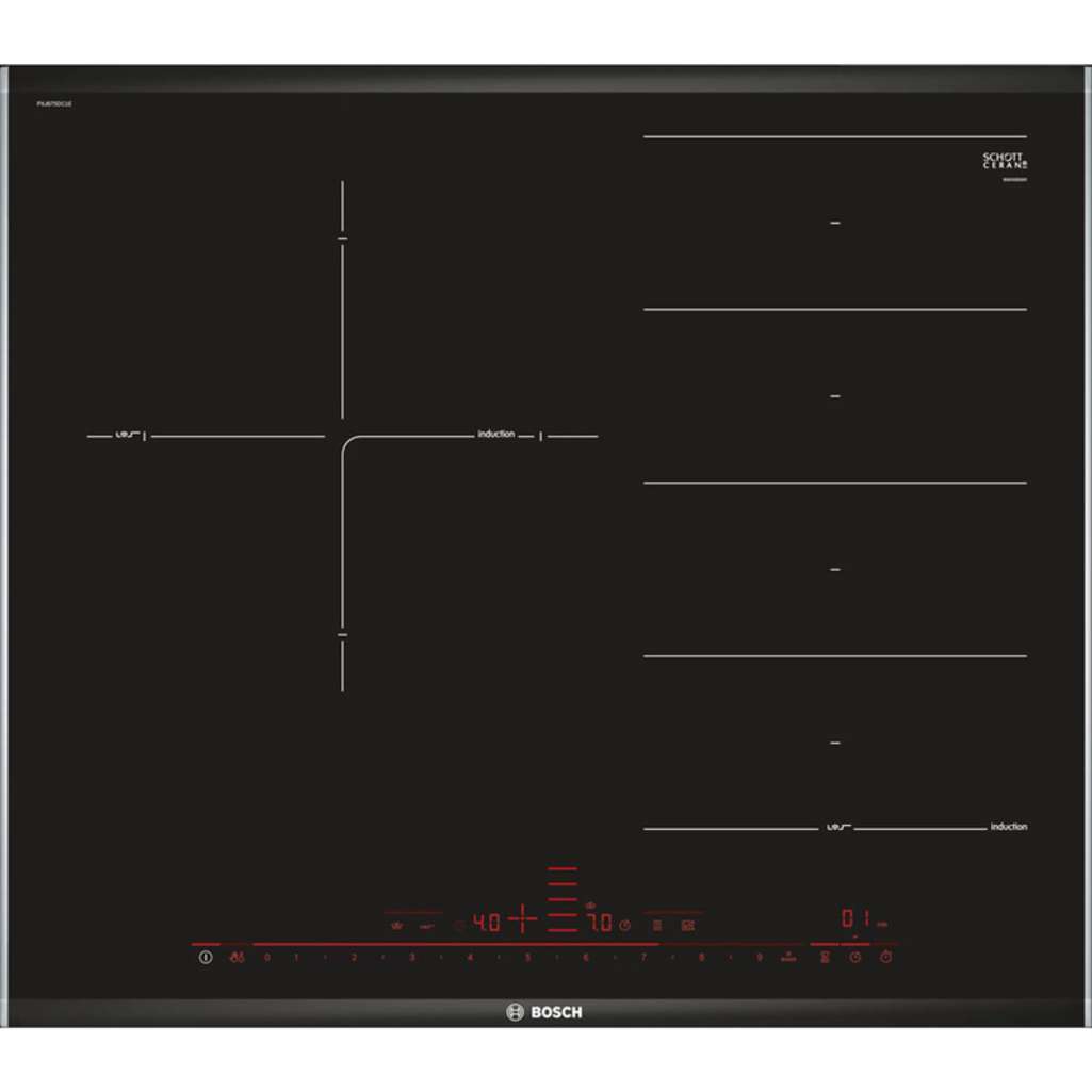 Bếp từ 3 vùng nấu lắp âm Bosch PXJ675DC1E - Hàng chính hãng