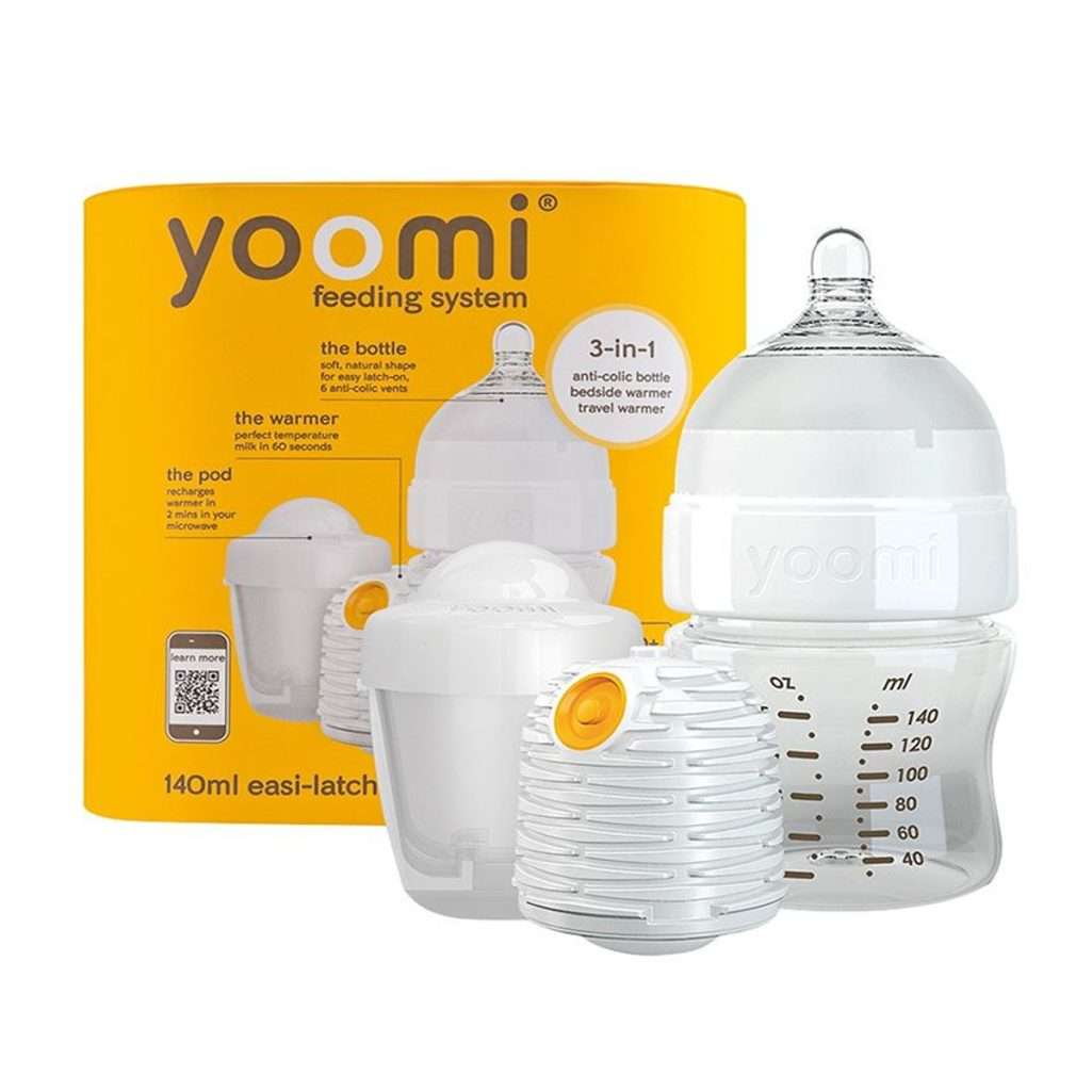 Bình sữa cao cấp PP 140 ml có củ ủ ấm Yoomi Y15B1W1P.YCCW - Hàng chính hãng