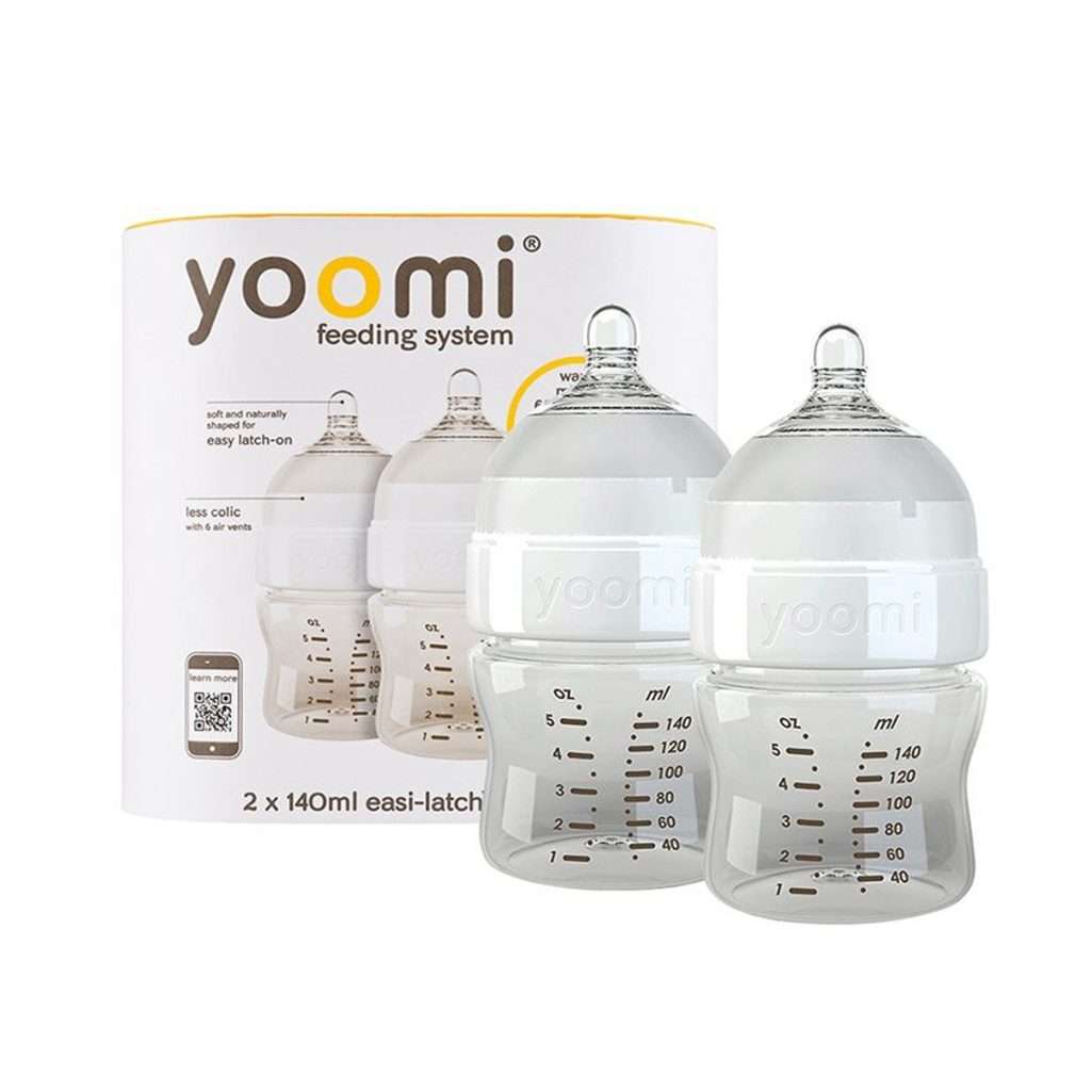 Bộ 2 bình sữa cao cấp PP 140ml Yoomi Y25B.YCCW - Hàng chính hãng