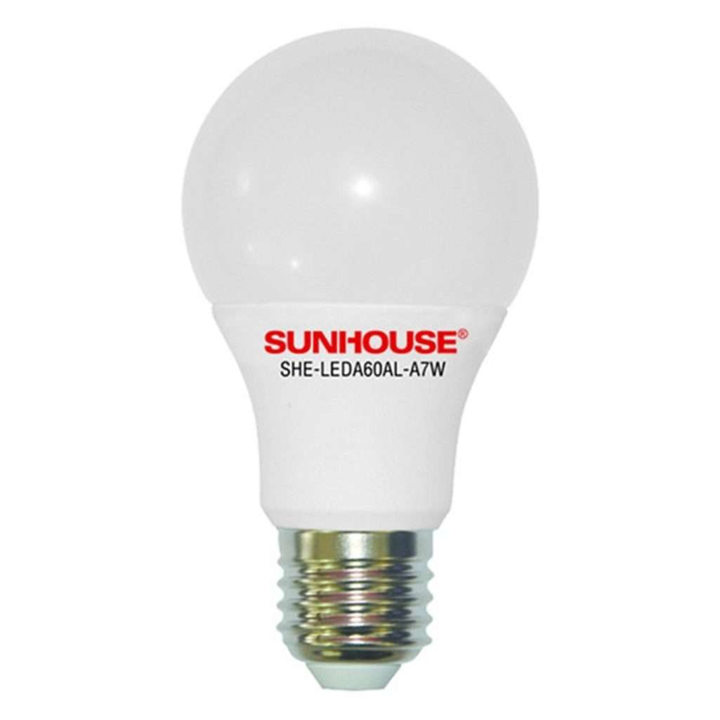 Bộ đèn led thân nhôm Sunhouse SHE-LEDA60AL-A7W - Hàng chính hãng