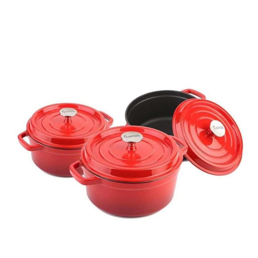 Bộ nồi gang đúc tráng men Rapido 20.22.24 - Hàng chính hãng