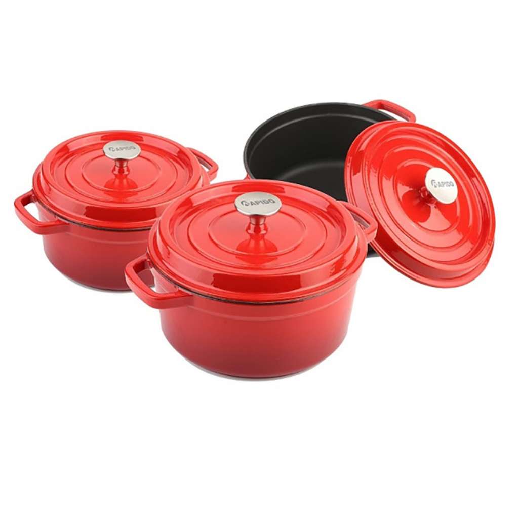 Bộ nồi gang đúc tráng men Rapido RK202224 - Hàng chính hãng