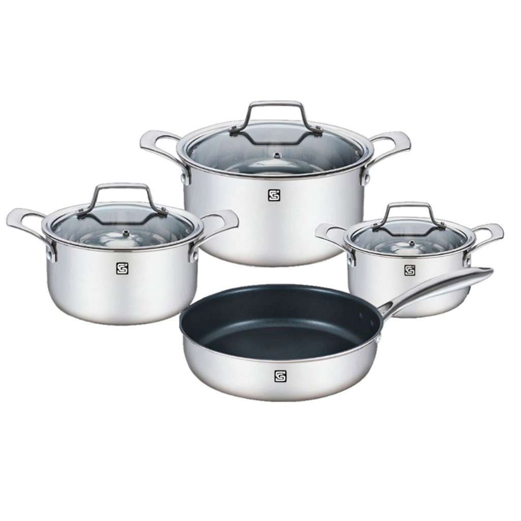 Bộ nồi inox liền khối Smart Choice BN004 - Hàng chính hãng