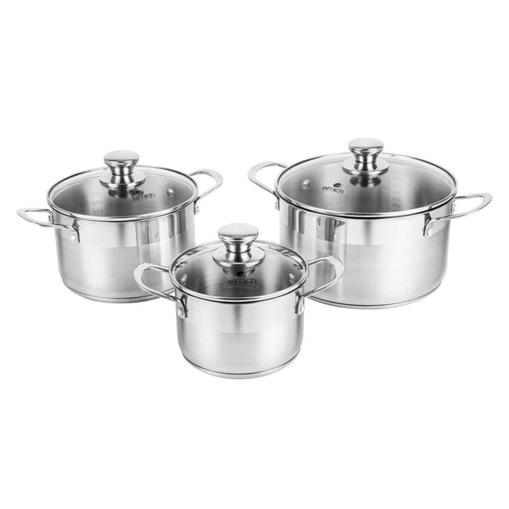 Bộ nồi inox Smartcook SM-2107MN size nồi 16, 20 , 24cm - Hàng chính hãng