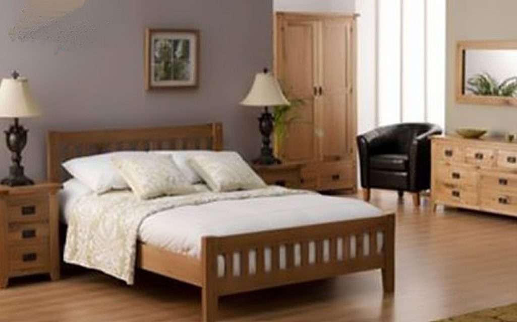 Bộ phòng ngủ gỗ sồi Mỹ - Hàng chính hãng